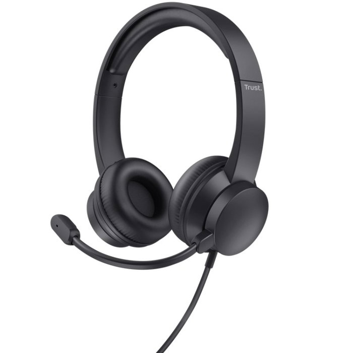 Trust Ayda Auriculares Supraaurales USB con Micrófono Negro